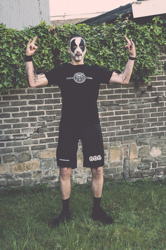 Men Tee Shirt - Gray Metal Powered