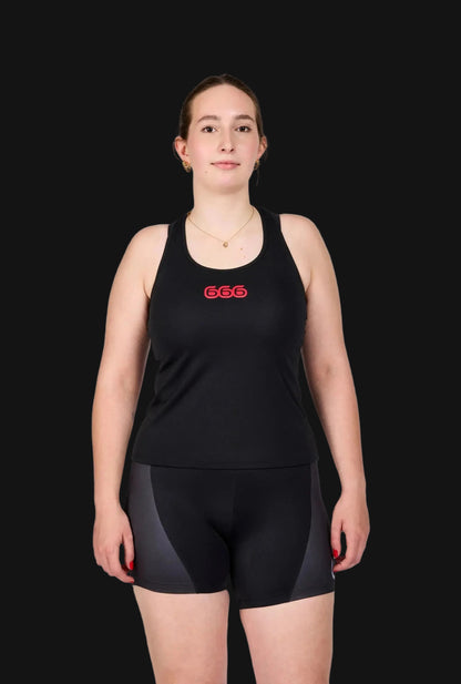 Woman Tanktop - 666 Devils Red PERSEVERANCE666 SPORTSWEAR